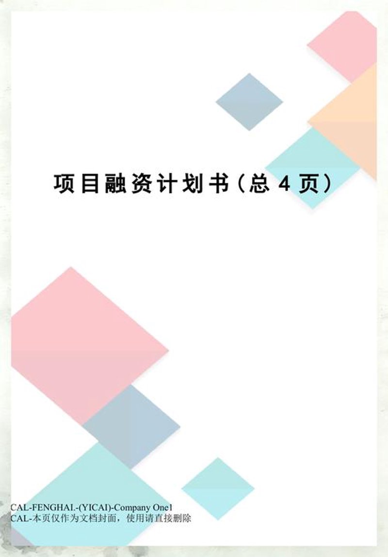 项目融资